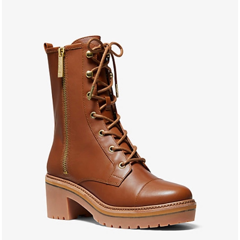 MICHAEL Michael Kors Brown Combat Boots